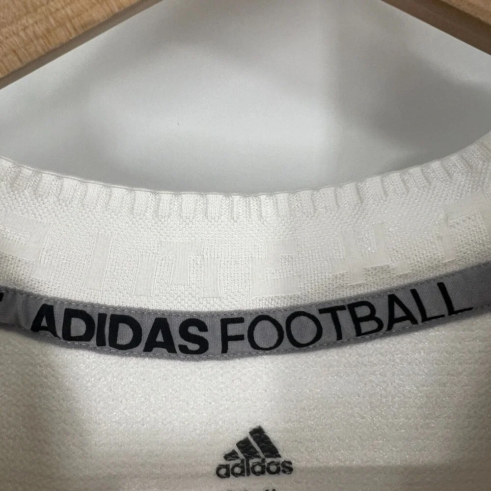adidas Primeknit A1 Ghost‎ Football Jersey Mens Size 2XL White Black Logo DQ3446